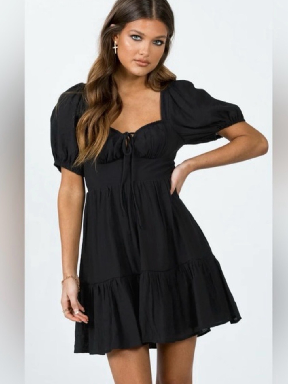 NWT Princess Polly Starley Mini Dress Black size 2